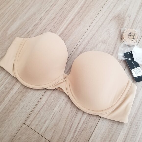 NEW Natori Minimal Strapless Contour Underwire Bra 729229 Cafe Nude Size 36B $65 - Picture 7 of 16